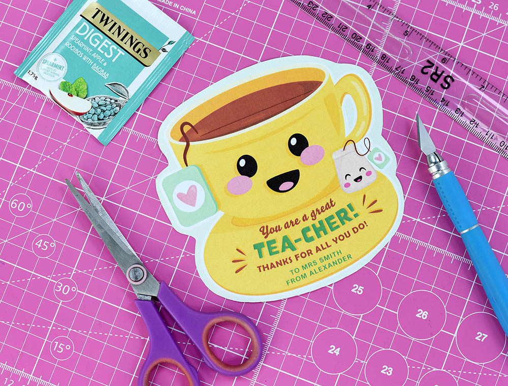 printable tea gift tag